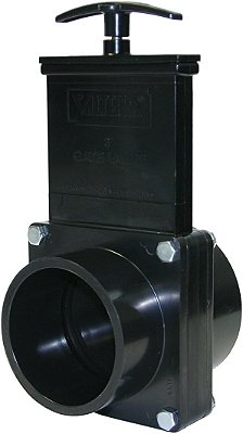 Válvula de portão Valterra 7302 ABS, preta, 3 Slip x Spig