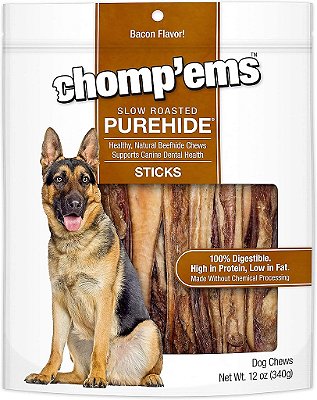 Chomp'ems Varinhas de Purehide Mastigáveis e Saudáveis para Cães, 12 oz