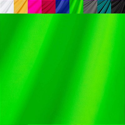 Tecido de Nylon Spandex Matte Tricot Fabric FabricLA para Swimwear 230 GSM - Verde Neon - Tecido com Elasticidade em 4 Direções - 58/60 Polegadas (150 cm) de Largura para Esportes, Roupas de Dança