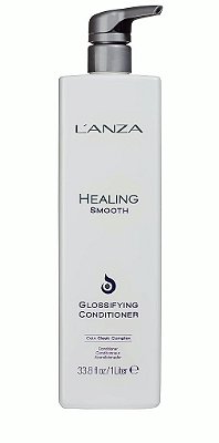 Condicionador L'ANZA Healing Smooth Glossificante, Nutre, Repara e Aumenta o Brilho e a Força do Cabelo para um Visual Perfeitamente Sedoso, Livre de Frizz