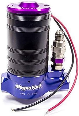 Bomba de Combustível MagnaFuel, QuickStar 300, Elétrica, Em Linha, 25-36 psi, Entrada/Saída Fêmea 10 AN com Anel de Vedação, Desvio 8 AN, E85/Gasolina,