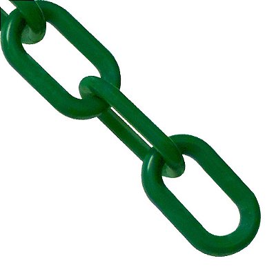 Corrente de barreira de plástico Mr. Chain, sempre verde, diâmetro do elo de 1 polegada, comprimento de 100 pés (10054-100)