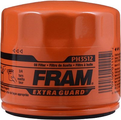 Filtro de óleo FRAM Extra Guard PH3512, intervalo de troca de 10 mil milhas, filtro de óleo de troca rápida