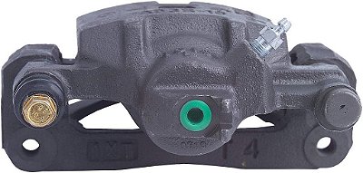 Pinça de freio de disco remanufaturada não carregada Cardone 19-B1339 com suporte.