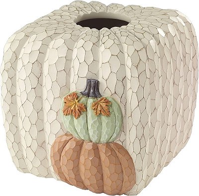 Avanti Linens - Capa para caixa de lenços, decoração caseira inspirada no outono (Coleção Grateful Patch)