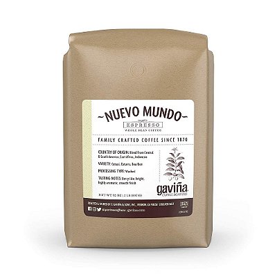 Café em grão Gaviña Nuevo Mundo Espresso, 100% Arábica, 32 oz Bag