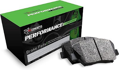 Pastilhas de freio da série de desempenho traseiro R1 Concepts 2115-1337-00| Serve para 2008-2014 Cadillac CTS, 2010-2015 Chevrolet Camaro, 2010-2016 Cadillac SRX,