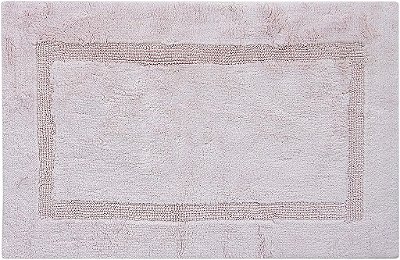 Tapete de banho de algodão egípcio certificado 100% Royal Touch BFAY, 17 X 24, cor Blush.