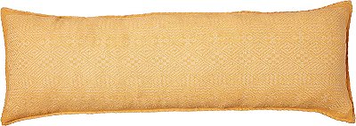 Almofada lombar de algodão feita à mão da Arcadia Home - Diamantes amarelos - Almofada decorativa de 16x48 polegadas