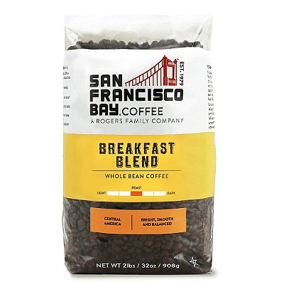 Café em grão San Francisco Bay - Breakfast Blend (2lb Bag), Torra média