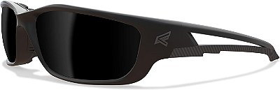 Óculos de segurança polarizados com proteção UV 400, resistência a riscos, antiderrapantes, tamanho XL, padrão militar, compatível com ANSI/ISEA & MCEPS, ajuste largo XL (armação preta, lente esfuma