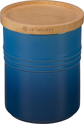 Pote de cerâmica Le Creuset com tampa de madeira, 2,5 qt. (diâmetro de 5,5), em Marselha