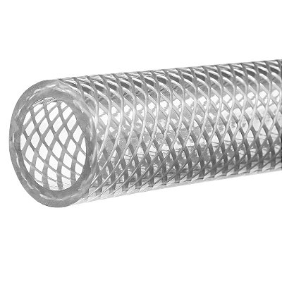 Tubo de PVC transparente reforçado de alta pressão USA Sealing ZUSA-HT-6, 1/4 ID, 3/8 OD, 100' de comprimento, aprovado pela FDA.