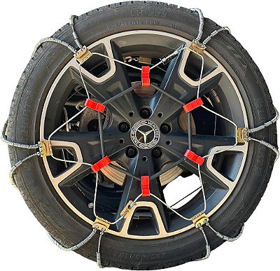 Correntes de pneu de cabo 185/60R18 - Estilo Diagonal, vendidas em pares.