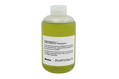Shampoo Davines MOMO, Limpeza Suave Hidratante para Cabelos Secos e Desidratados, Adiciona Maciez e Brilho