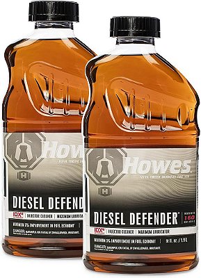 Limpeza de Injetor e Lubrificante para Combustível Diesel Howes Diesel Defender de 32 onças em embalagem dupla (duas garrafas de 32 onças)