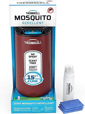 Repelente de Mosquitos Thermacell Patio Shield; Inclui Refil de 12 Horas; Repelente Altamente Eficaz para Mosquitos no Pátio; Alternativa ao Spray Contra Insetos; Sem Cheiro; Sem Velas ou Ch