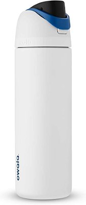 Garrafa de água isolada em aço inoxidável Owala Star Wars FreeSip com canudo, garrafa de água esportiva livre de BPA, ótima para viagens, 24 oz, Stormtrooper