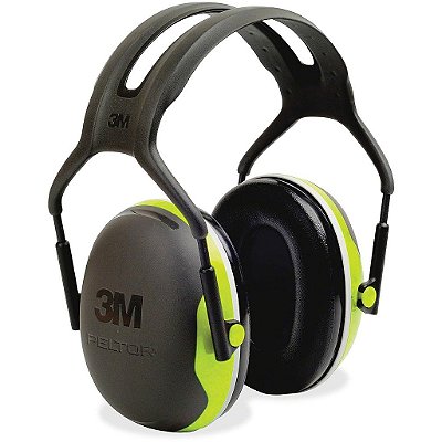 Protetores auriculares 3M Peltor X4A Over-Head, NRR 27 dB de proteção contra ruído - Para Construção, Manufatura, Manutenção, Automotivo, Marcenaria, Engenharia, Mineração.