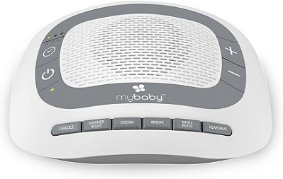 Máquina de Ruído Branco MyBaby SoundSpa para Bebês | 6 Canções de Ninar Relaxantes para Recém-Nascidos, Terapia Sonora para Viagem, Relaxamento, Crianças, Recém-Nascidos, Canções de Be