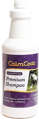 Shampoo Premium Calm Coat com Aloe Vera para Cães, Gatos e Cavalos - Misturado com Extratos de Ervas e pH Balanceado para Deixar o Pelo Macio com Brilho Glossy, 32 oz