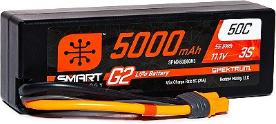 Spektrum 11,1V 5000mAh 3S 50C Smart LiPo G2 Hard Case: IC3, SPMX53S50H3 = Spektrum 11,1V 5000mAh 3S 50C Smart Li