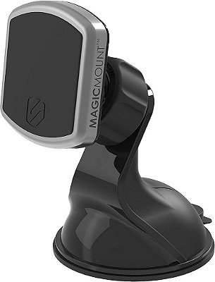 Suporte para celular para carro com fixação magnética Scosche MPWDB MagicMount Pro com ventosa - Cabeça ajustável 360 graus, universal para todos os dispositivos - Fixação por ventosa