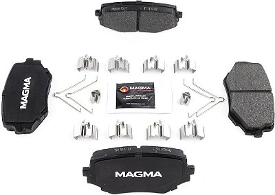 Pastilhas de Freio Semimetálicas Premium MAGMA Fire Born Braking PMD680M, Dianteiras