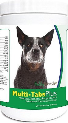 Suplemento mastigável multivitamínico para cães da raça Australian Cattle Dog - 365 comprimidos