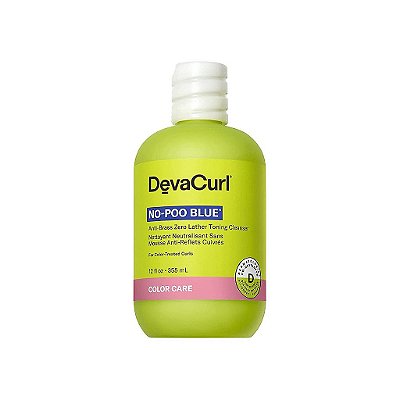 DevaCurl No-Poo Blue® Limpeza Tonificante Antirresíduos Sem Espuma, Superfrutas, 12 fl. oz.