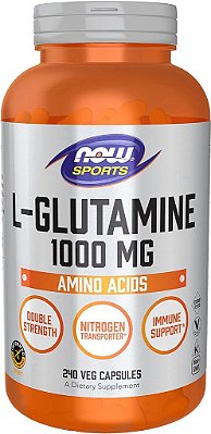 L-Glutamina, Dupla Força 1000 mg - 240 Cápsulas Vegetais