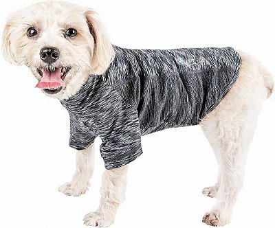 Camisa de Pet Fitness e Yoga para Cachorro Pet Life ® Ativa 'Velocidade Guerreira' Vermelha - Camiseta para Cachorro - Camiseta de Desempenho com Tecnologia de 4 vias-elástico, Refletiva e