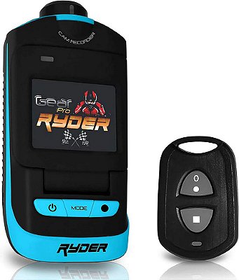 Câmera de ação esportiva Ryder Sports HD Sound Around - Filmadora Mini 1080P 16MP Anti Vibração 1.5 Tela USB Cartão SD HDMI Bateria - Caixa à prova d'água cabo USB controle remoto suporte