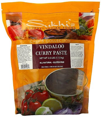 Molho de Curry Indiano Gourmet Sukhi's Vindaloo 2.5 Lb