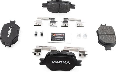 Pastilhas de freio semi-metálicas premium MAGMA Fire Born Braking PMD817M, dianteiras