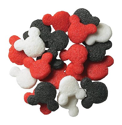 DecoPac Mickey Mouse Confeitos, Vermelho/Preto/Branco, 3 Libras, Vermelho, Preto, Branco
