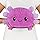 TeeTurtle - Original Reversível Grande Axolotl de Pelúcia - Roxo + Preto - Brinquedo Sensorial Macio e Abraçável de Pelúcia que mostra seu humor - Presente para Crianças e Adultos!