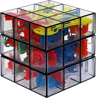 Jogo de labirinto 3D Perplexus Fusion 3x3 Gravity da Spin Master | Itens para alívio da ansiedade | Brinquedos sensoriais para adultos e crianças a partir de 8 anos