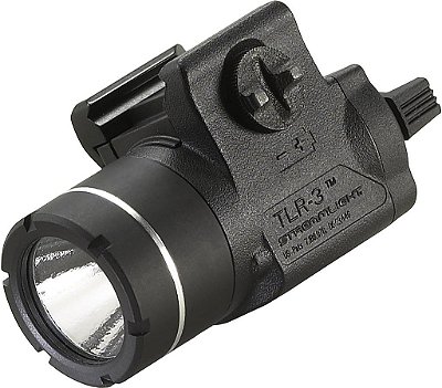 Lanterna Tática Montada em Arma Streamlight 69220 TLR-3 de 170 Lumens Leves e Compacta com Chaves de Localização de Trilho, Preto