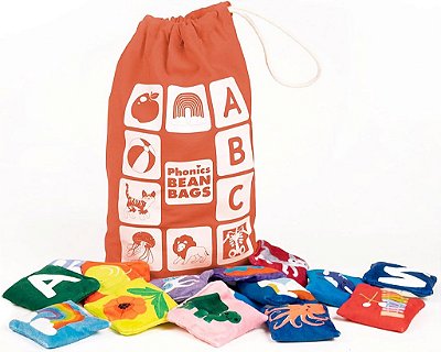 Sacolas de Feijão Fonético da Educational Insights, Aprenda os Sons das Letras, Brinquedos para Crianças Pequenas, Brinquedos para Pré-Escolares, Meninos e Meninas de 3 anos ou mais