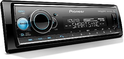 Pioneer MVH-S522BS Amazon Alexa, Pioneer Smart Sync, Bluetooth, Android, iPhone - Receptor de Mídia Digital de Áudio, Preto.