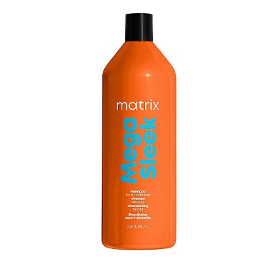Shampoo Matrix Mega Sleek | Antifrizz e Suavizante | Com Manteiga de Karité | Para Cabelos com Frizz | Para Todos os Tipos de Cabelo | Shampoo Profissional de Salão | Embalagem pode Variar