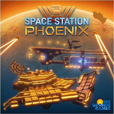 Jogo de Tabuleiro de Estratégia Space Station Phoenix da Rio Grande Games - RIO Grande Games, Idade 14+, 2-4 Jogadores, 90-120 Minutos