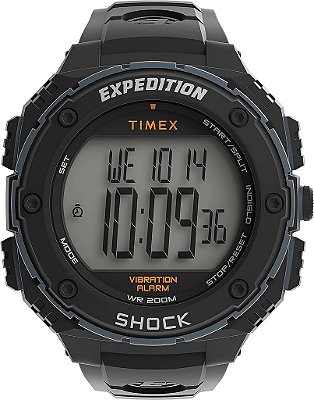 Relógio de alarme vibratório Timex Men's Expedition Shock XL