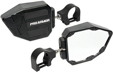Espelhos de visão lateral Pro Armor (1,75 pol) (Preto)