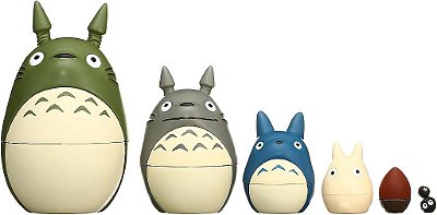 Ensky - Meu Vizinho Totoro - Bonecas Aninhadas do Totoro - Mercadoria Oficial do Estúdio Ghibli