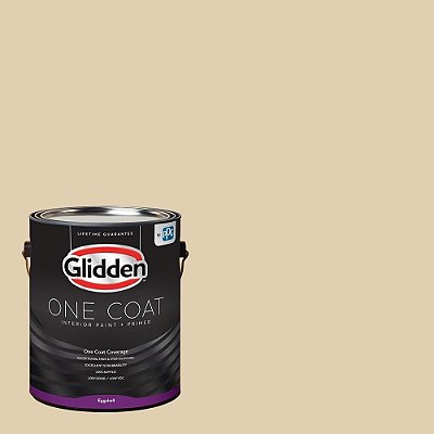 Tinta e Primer para Interiores Glidden: Bege/Creme de Amêndoa, Uma Demão, Acetinado, 1 Galão