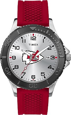 Relógio Timex NFL Gamer 42mm - Campeões do Super Bowl 2021 Tampa Bay Buccaneers (Modelo: TW2V17200YZ)