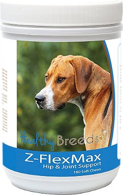 Suporte para Quadril e Articulações de Cães English Foxhound Z-Flex Max de Raças Saudáveis 180 Comprimidos