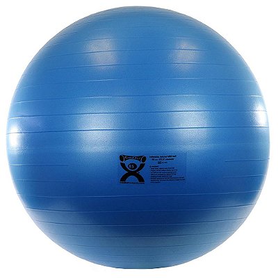 Bola de exercício inflável CanDo - Azul 33.5, Bola de estabilidade durável e extra espessa para exercícios de core, yoga, pilates, assentos ativos, fisioterapia, gravidez, academia em casa, flex